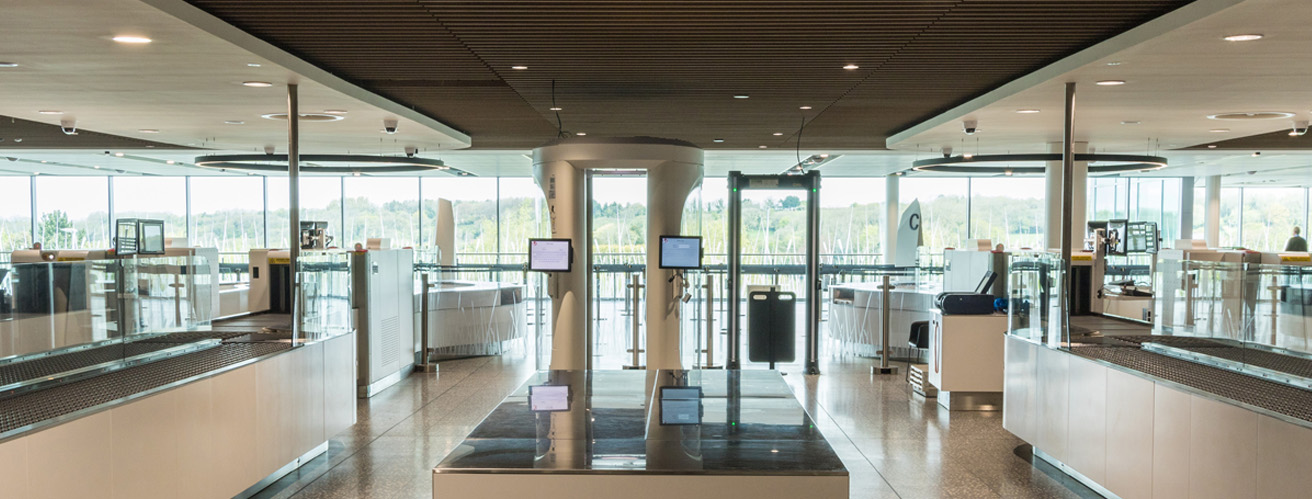 Security Search area at Bristol Airport