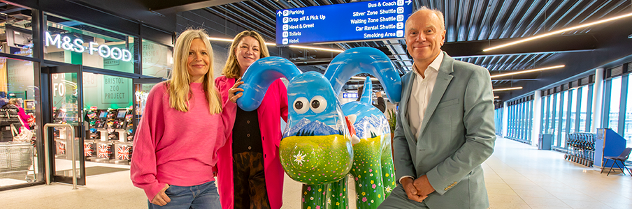 Gromit sculpture at Bristol Airport