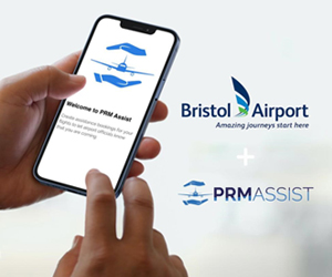 The PRM Assist App is available at Bristol Airport